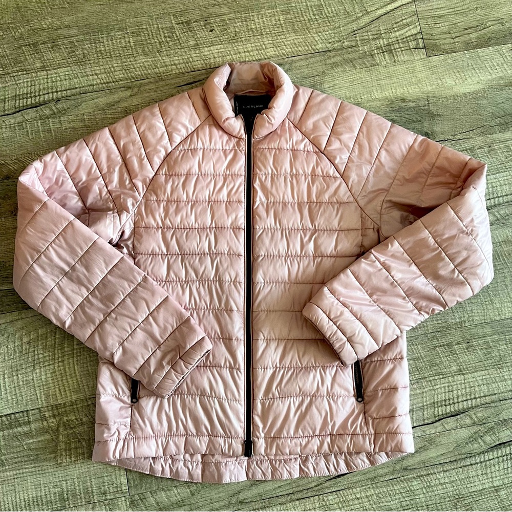 Everlane The Renew Lightweight Puffer Jacket Pink Small
